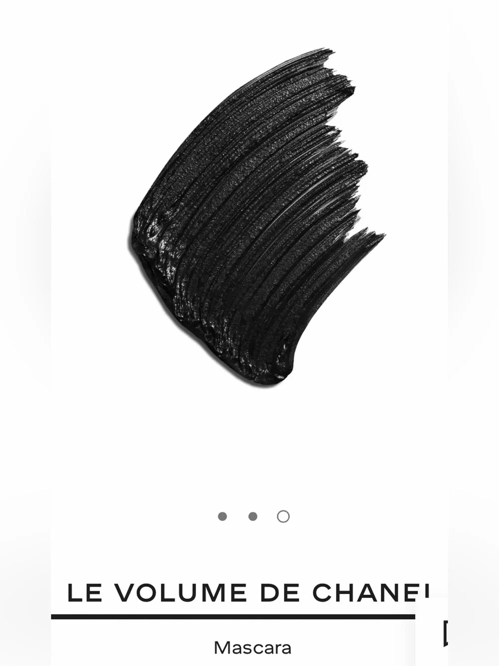 CHANEL Black Le Volume de Chanel Mascara with Chanel Chance sample